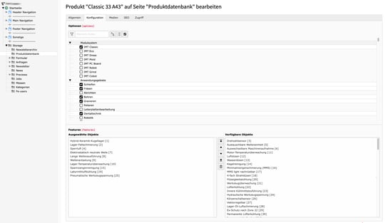 TYPO3 Produktdatenbank als Custom Extension