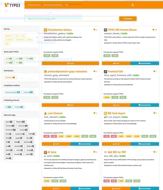 TYPO3-Extension-Repository